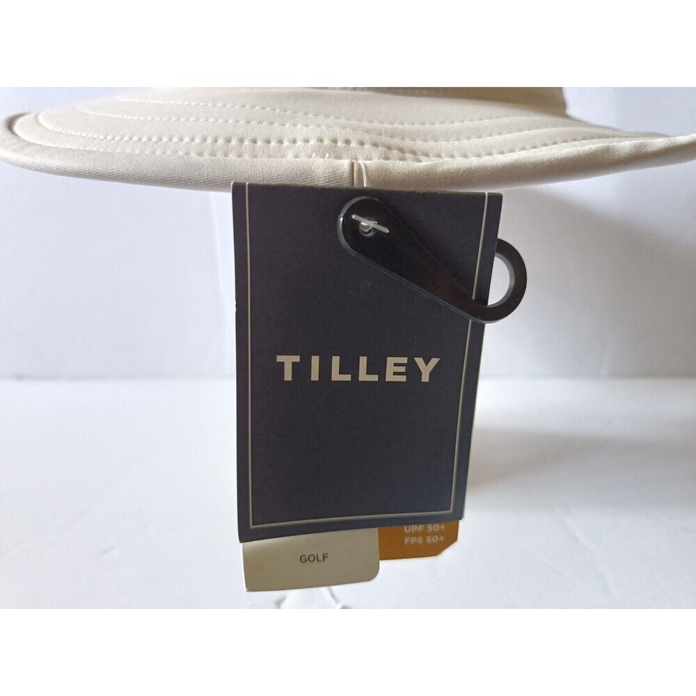 Tilley The Clubhouse Gold Hat Size Large TP101 Light Tan Vented Made in Canada - Picture 10 of 10
